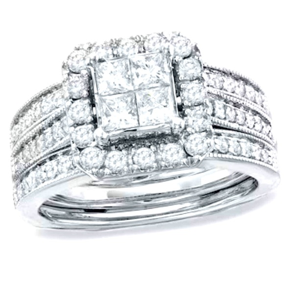 2.5 carat wedding set from Zales size 9
